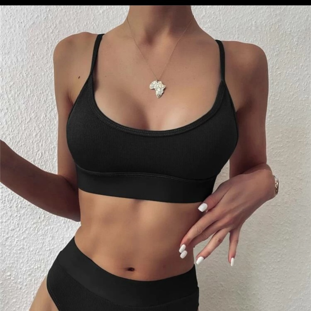 Black SHEIN bikini top NWOT